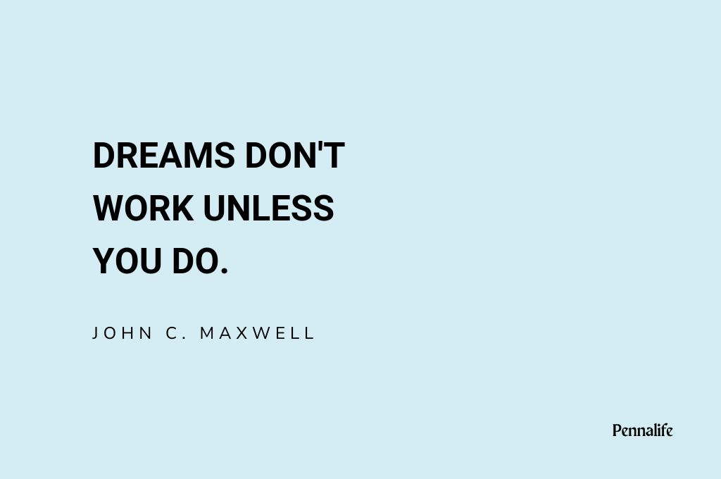 "Dreams don't work unless you do." – John C. Maxwell | Quote on hustle