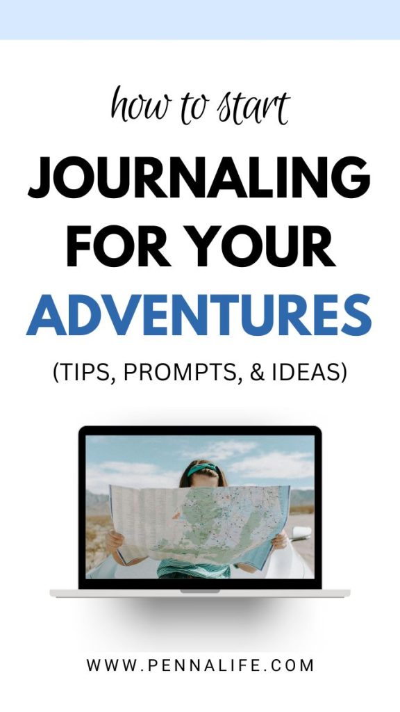 First pin for How to Start a Travel Journal: Tips, Prompts & Essentials for Beginners