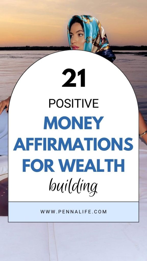 First pin for 21 Money Manifestation Affirmations to Attract Wealth & Abundance