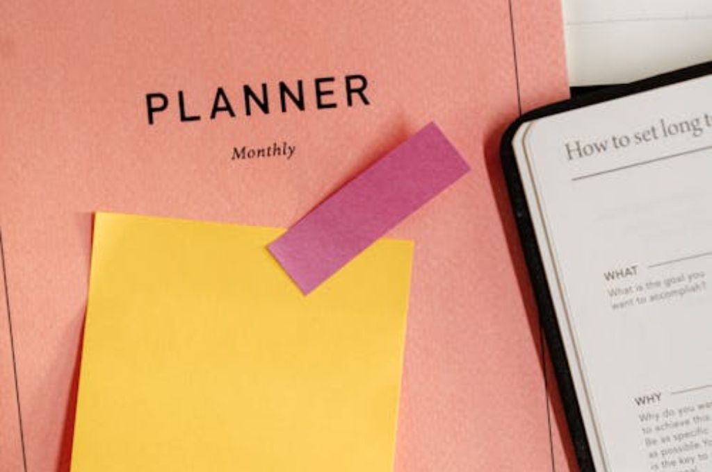 Image showing a planner for setting  achievable monthly goals