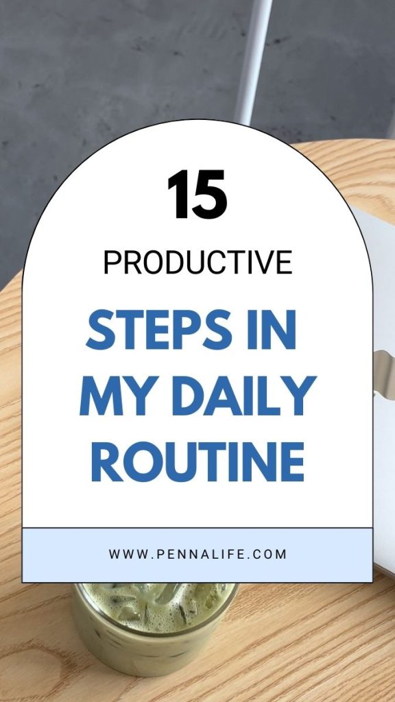 Second pin for My Daily Routine Checklist for Becoming My Best Self This Year