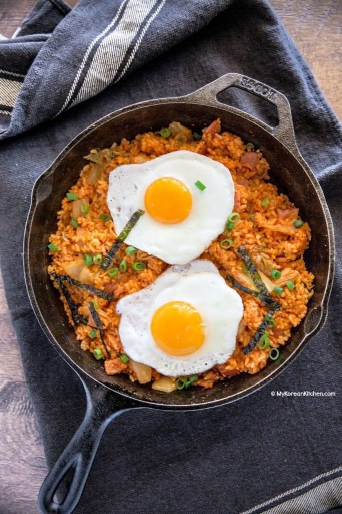 Fried Rice with Kimchi and Egg | Dinner Recipes for Family Comfort Food