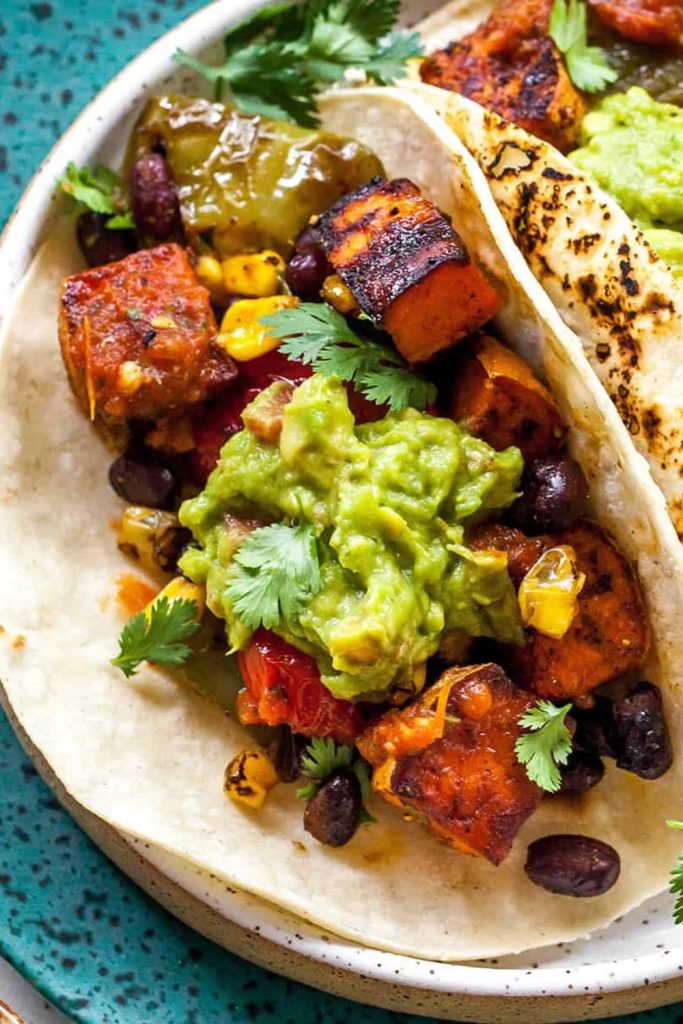 Sweet Potato and Black Bean Tacos | Dinner Recipes for Family Comfort Food